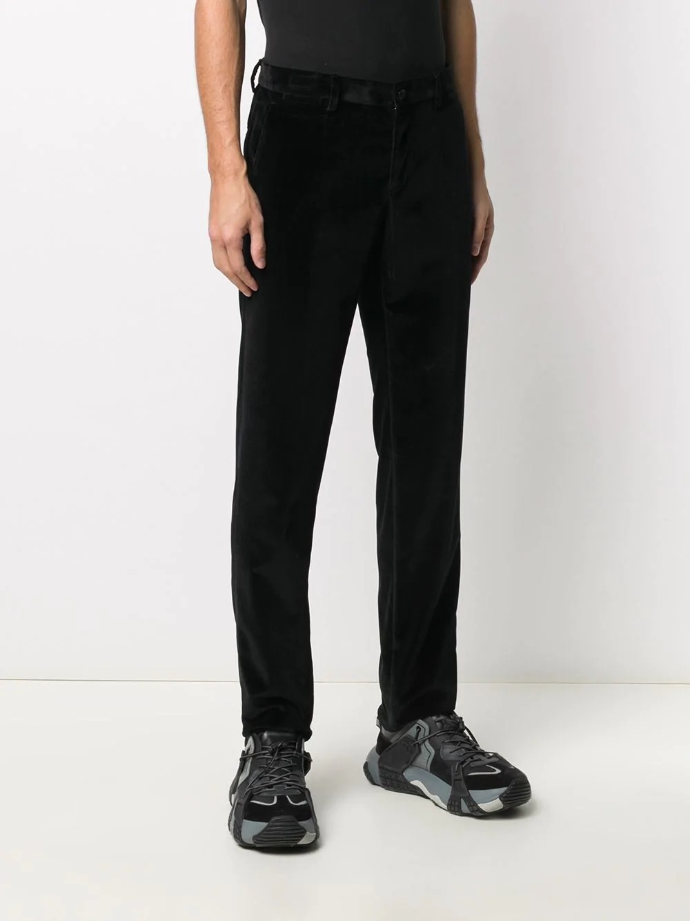 velvet skinny trousers - 3