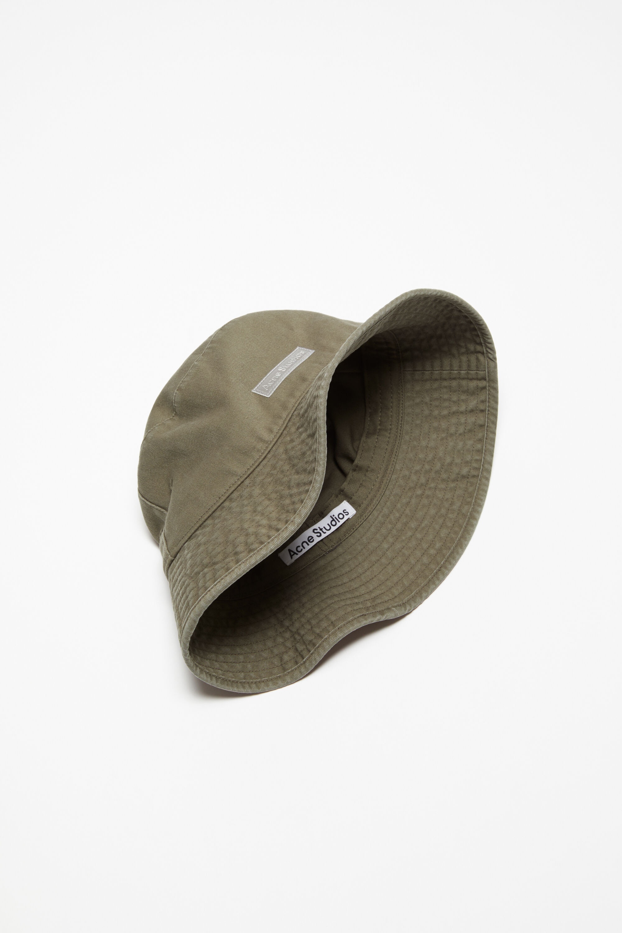 Twill bucket hat - Khaki green - 4