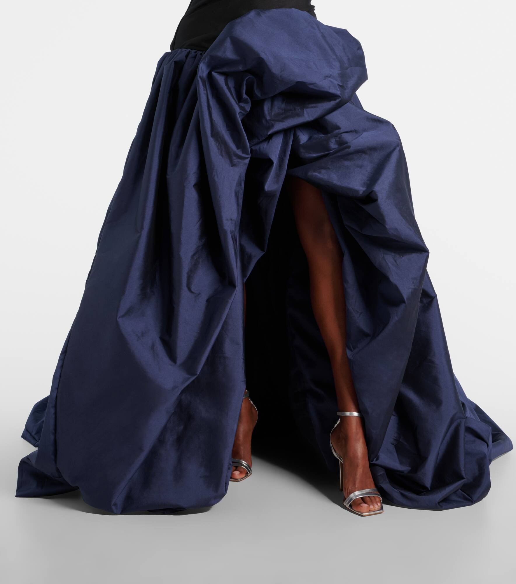 Draped off-shoulder corset gown - 5