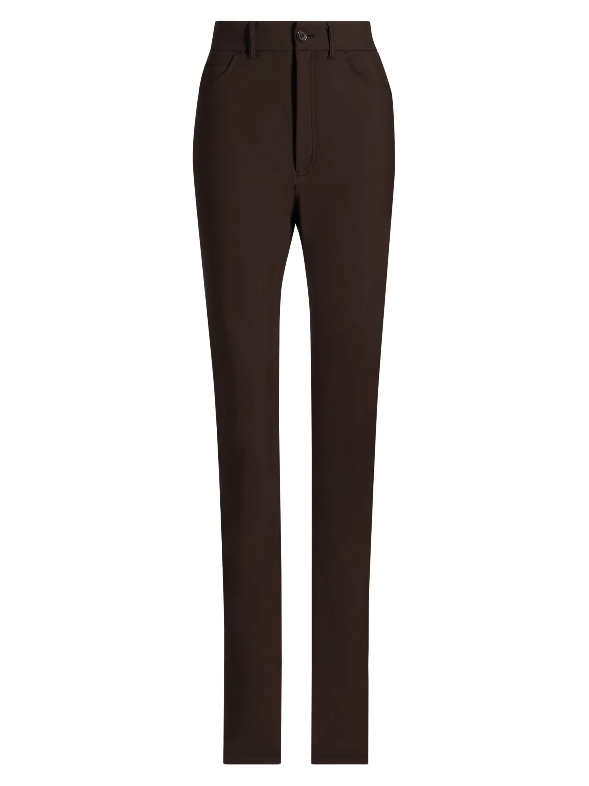 Women's Berit Solid Pants - Brown - 1