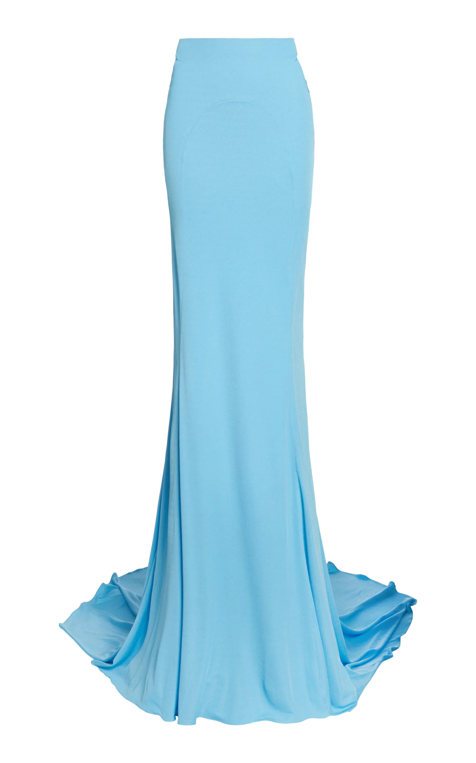 Impossible Crepe Jersey Maxi Skirt blue - 1