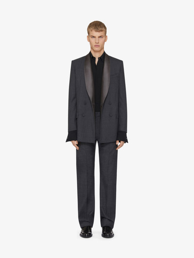 Givenchy DOUBLE BREASTED JACKET IN WOOL WITH SATIN SHAWL LAPEL outlook