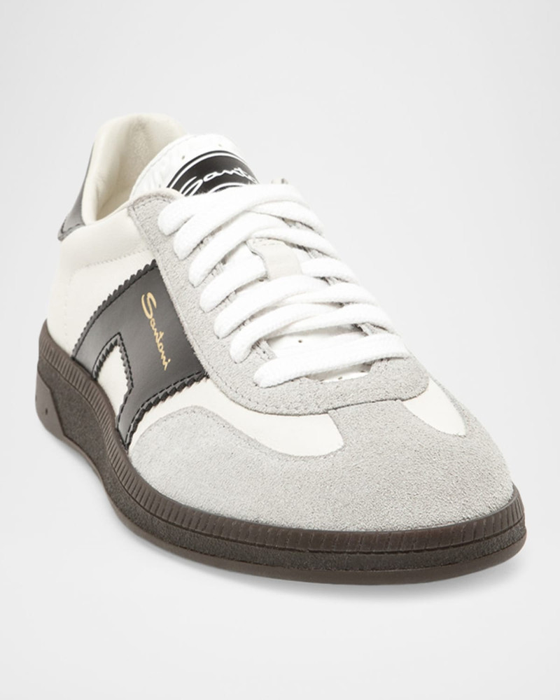 DBS Oly Mixed Leather Low-Top Sneakers 3