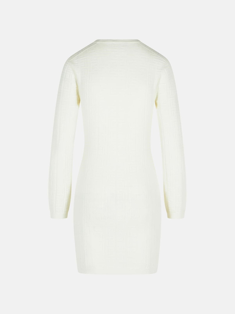 Balmain WHITE VISCOSE BLEND DRESS outlook