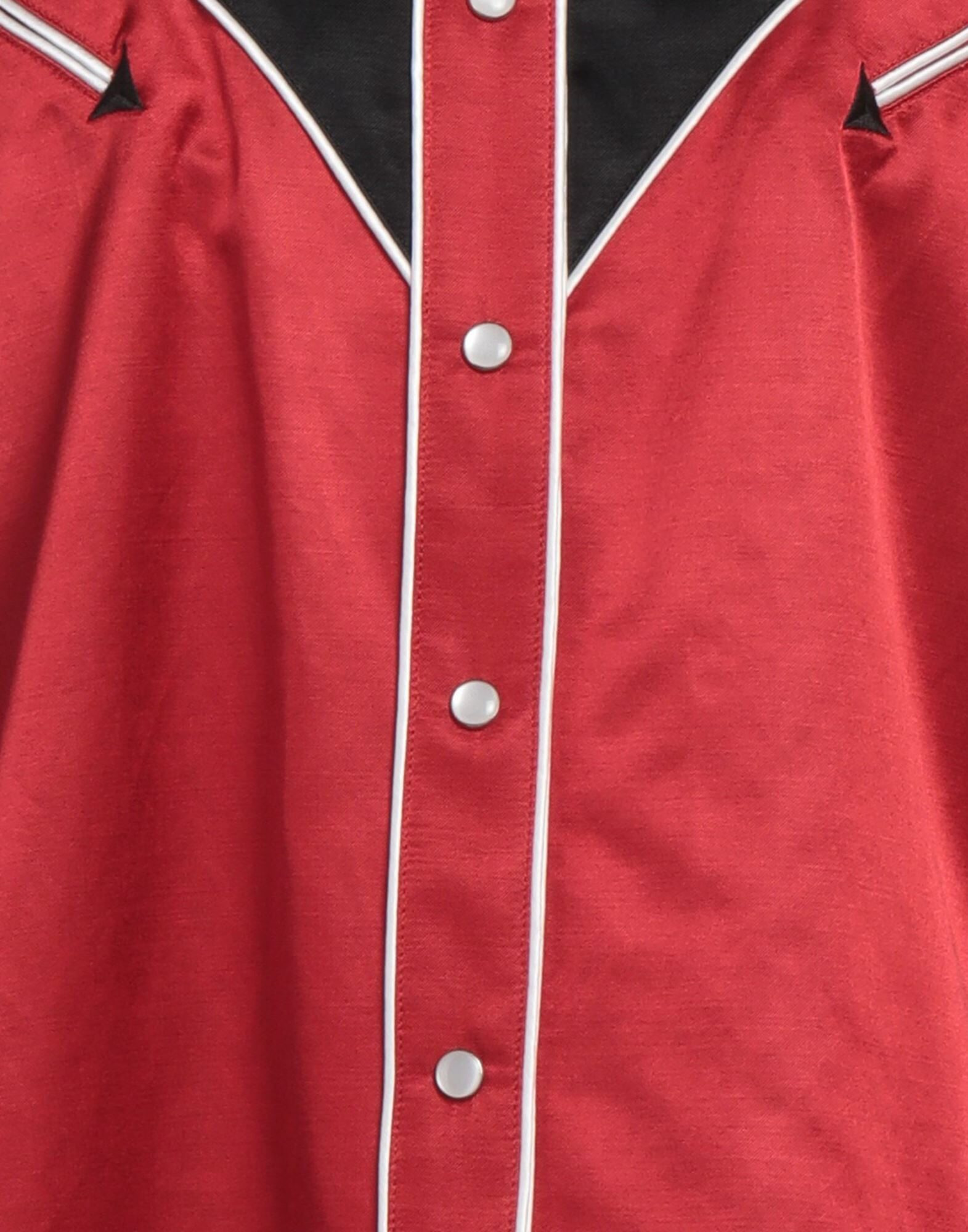 Red Women's Patterned Shirts & Blouses - 4
