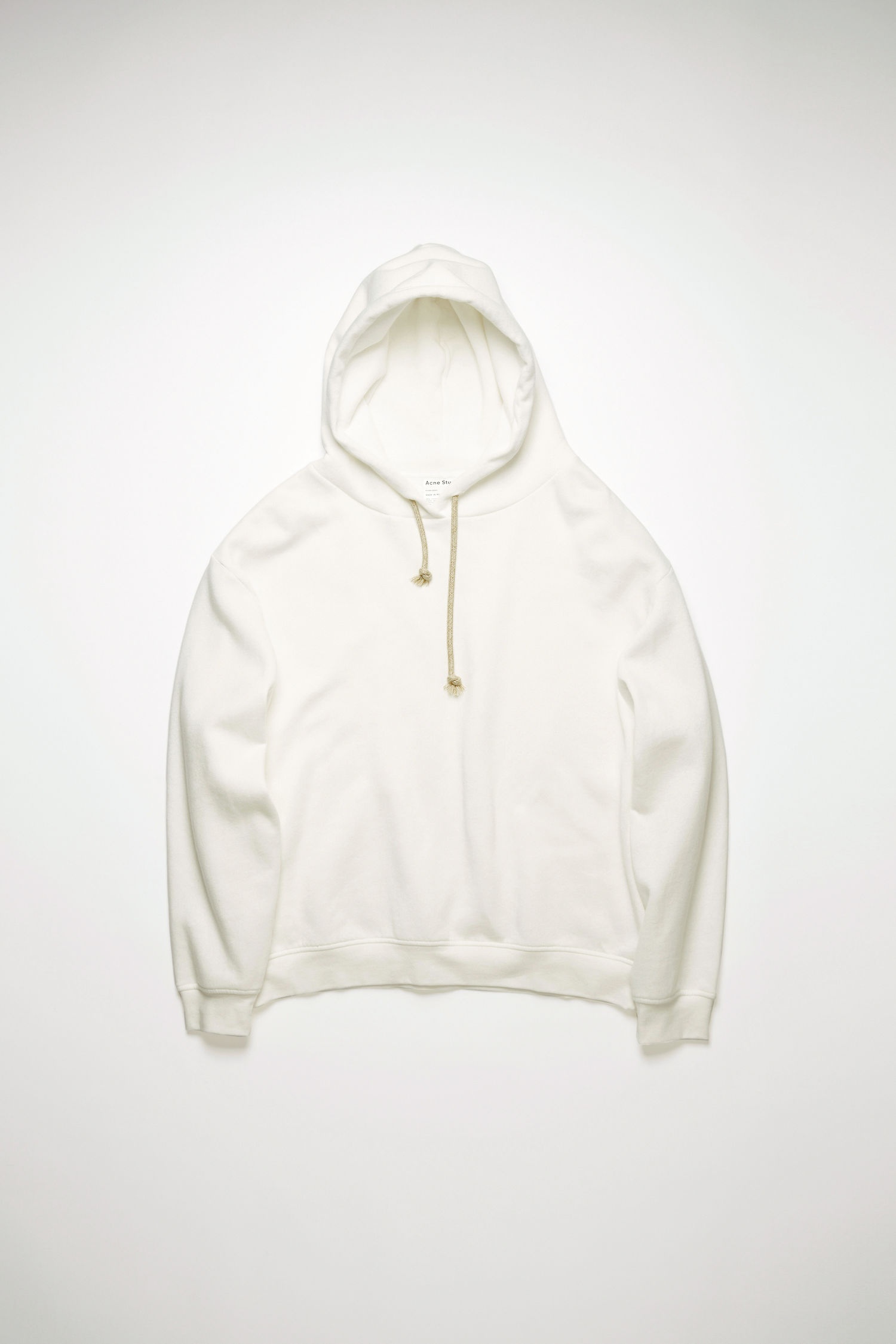 Oversized hooded sweatshirt - Optic White - 4