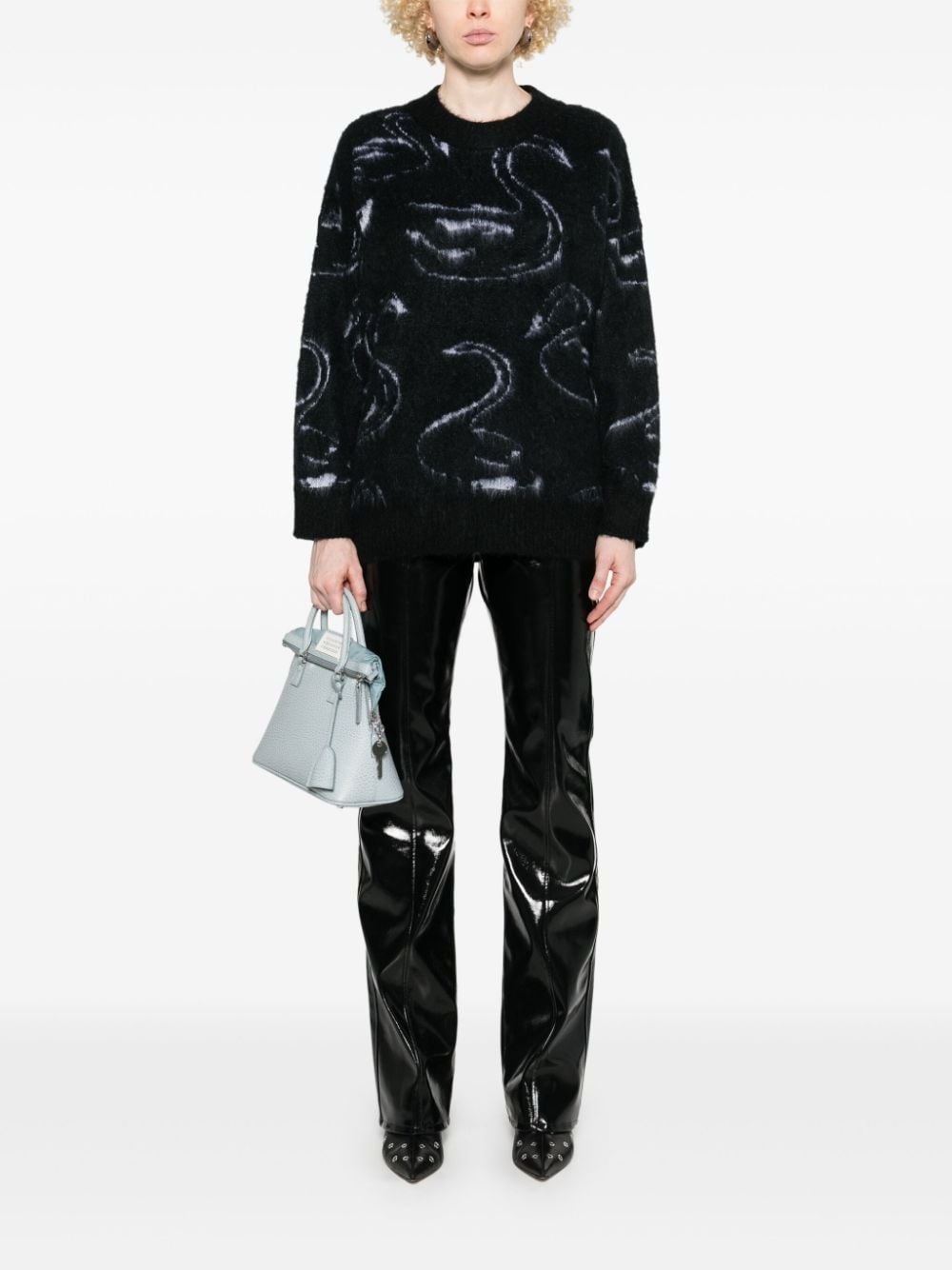 patterned-jacquard sweater - 2