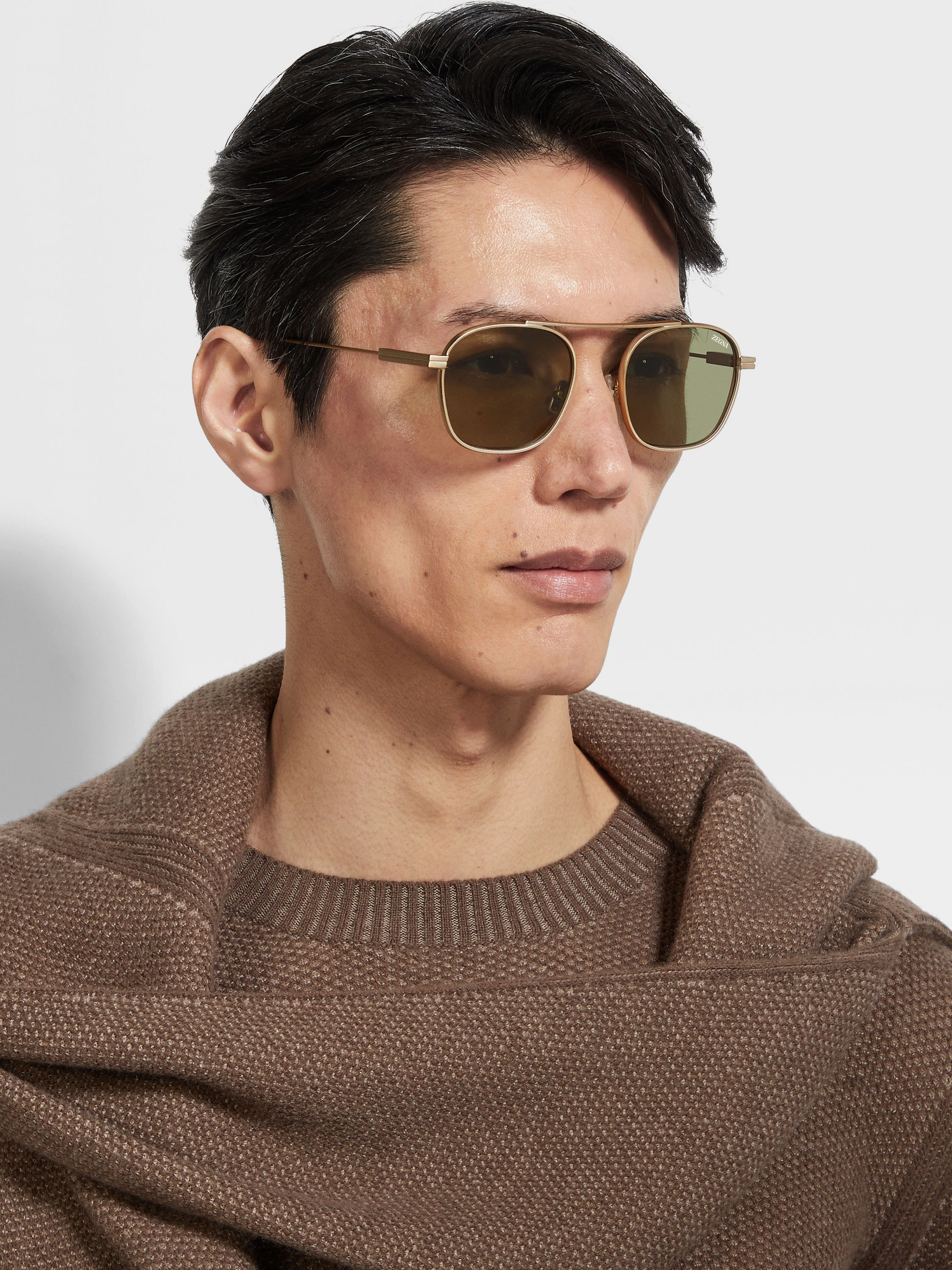 GOLD ORIZZONTE I METAL SUNGLASSES - 4