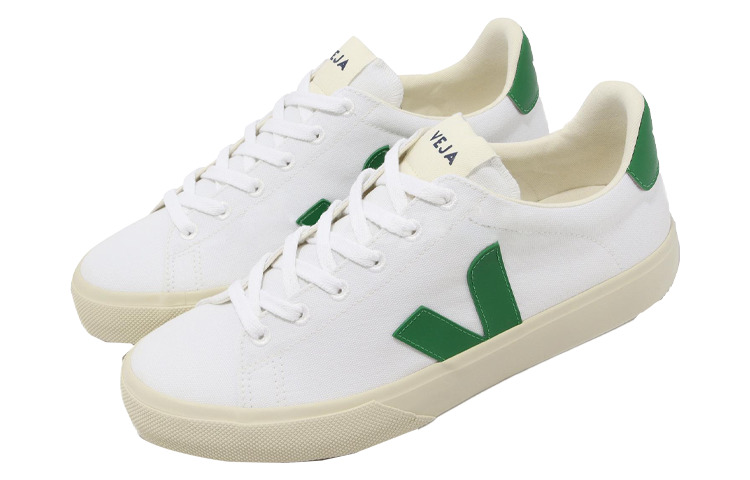 Veja Campo Low-Top Sneakers 'White Green' CA0103144B - 4