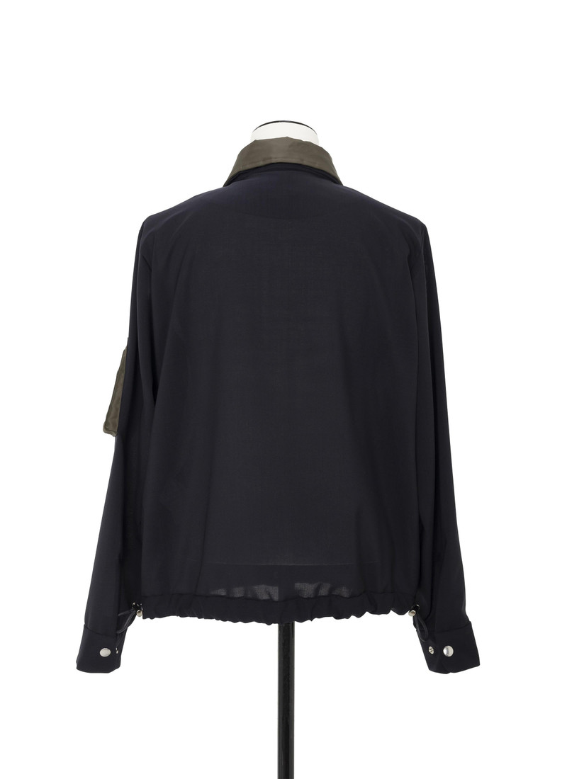Wool Suiting x Nylon Twill Jacket 5