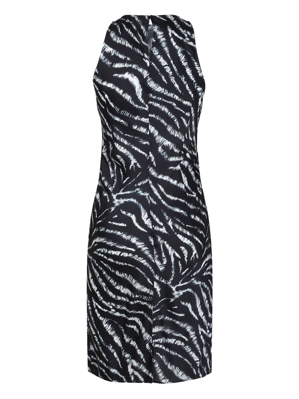 zebra-print mini dress - 2