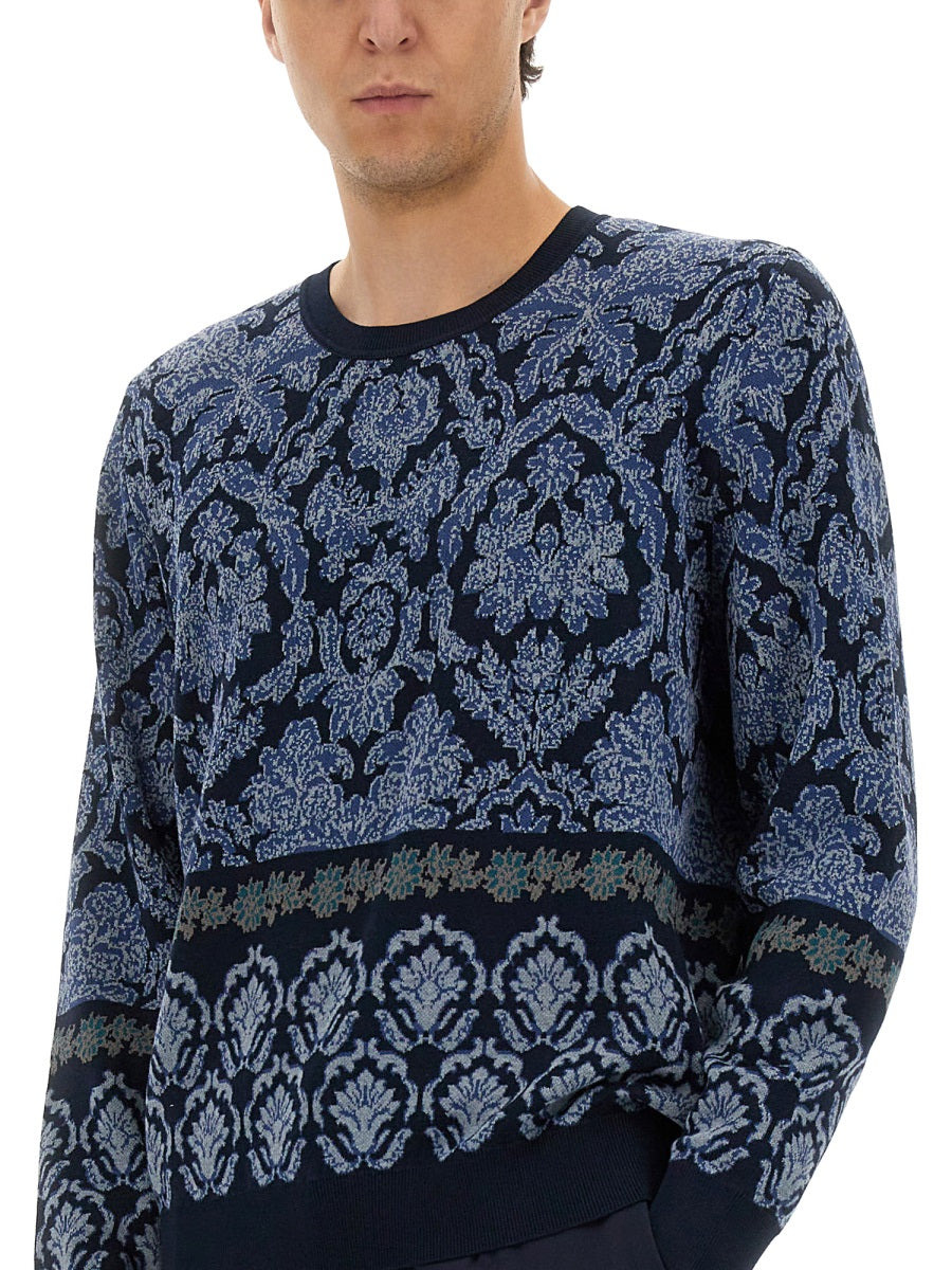 Etro Men Cotton Jacquard Knit - 4