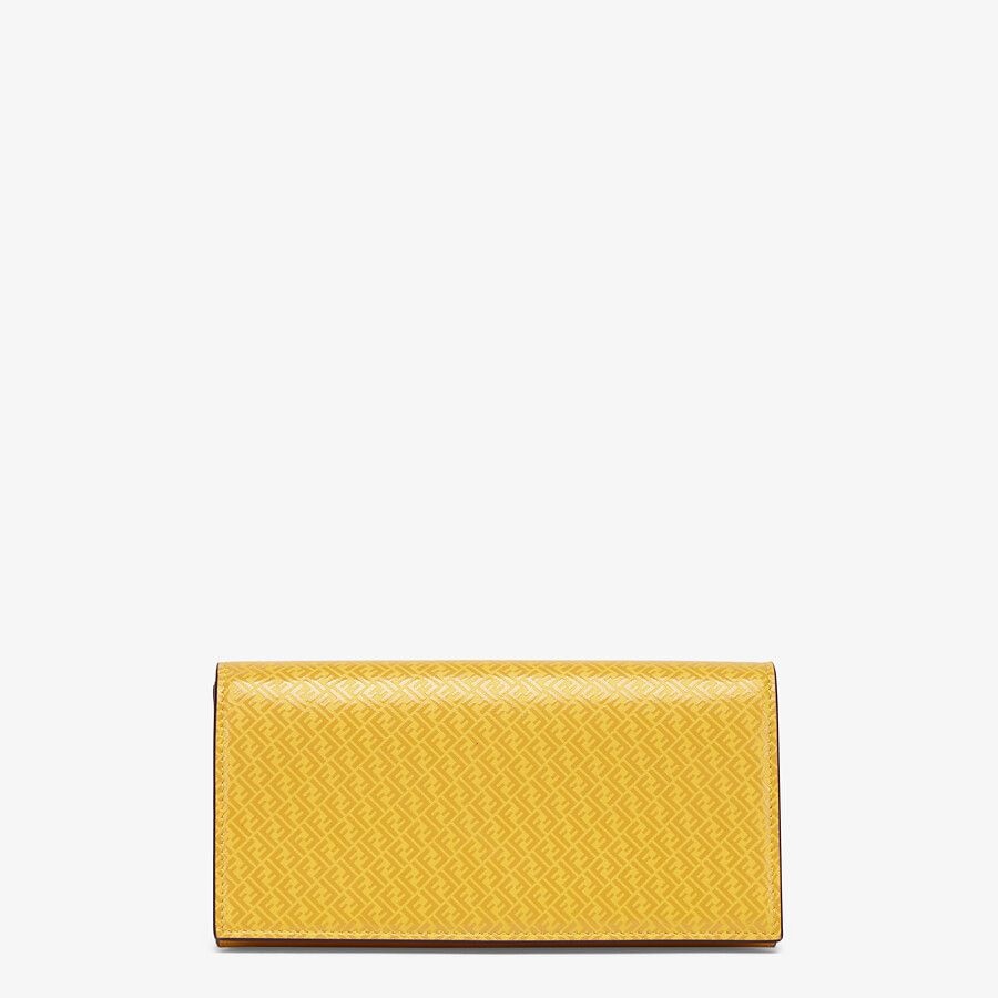 Yellow leather wallet - 1