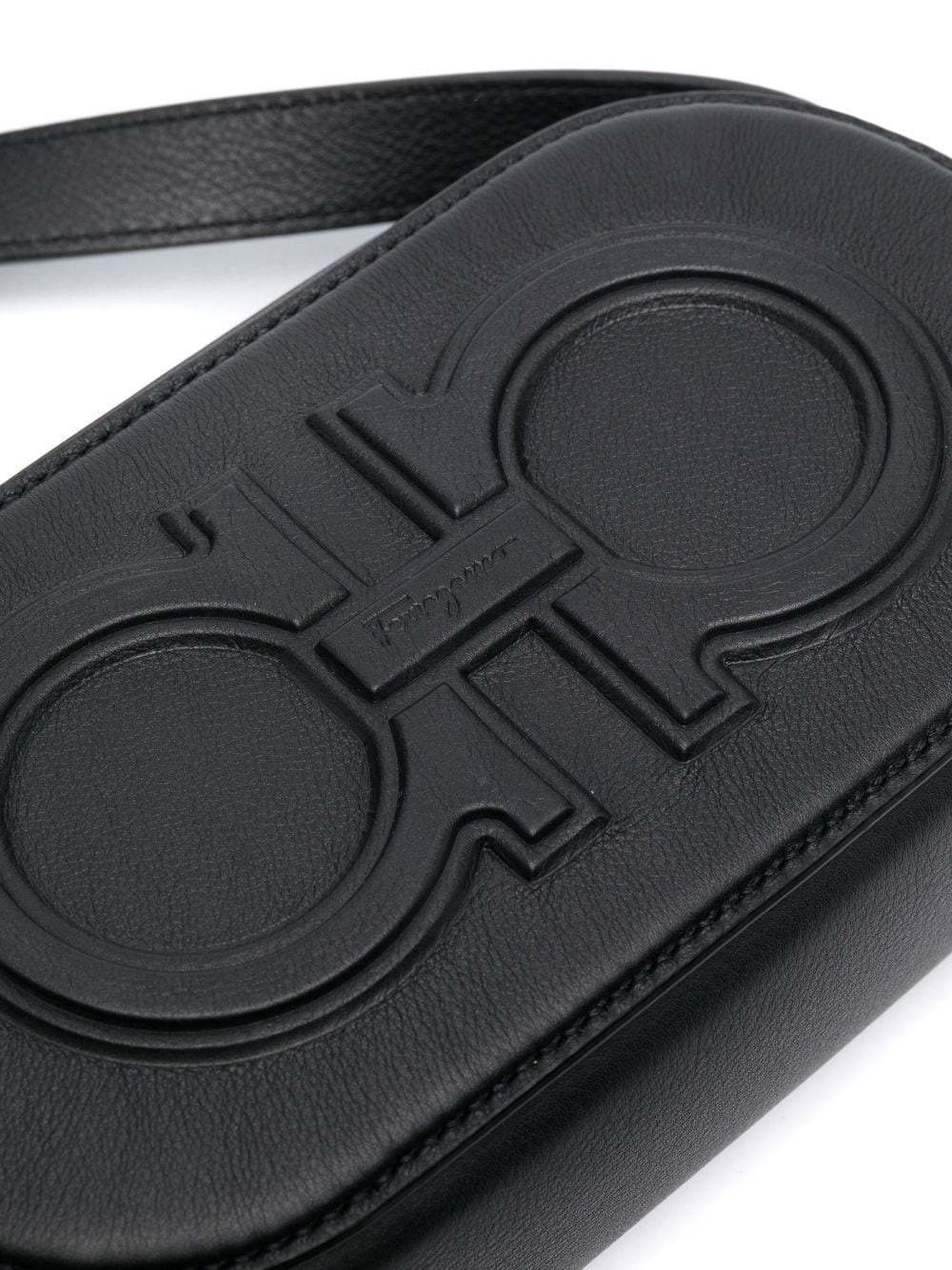 Gancini-detail shoulder bag - 4