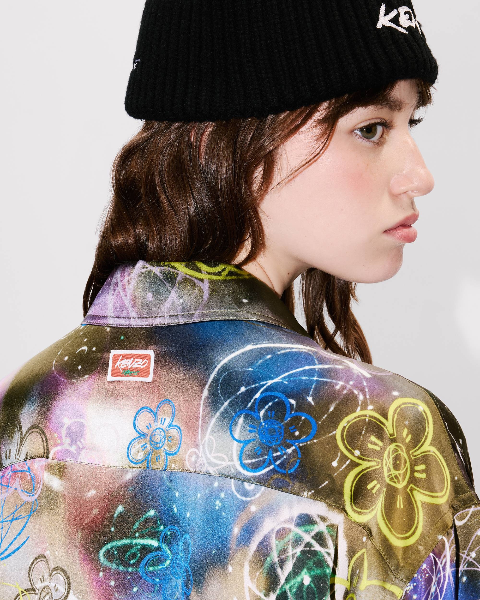 'Kenzo x Futura 2000' workwear shirt in silk - 7