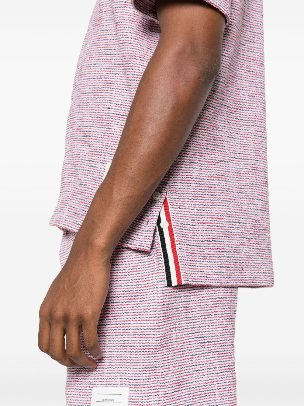 RWB-striped tweed shirt - 5