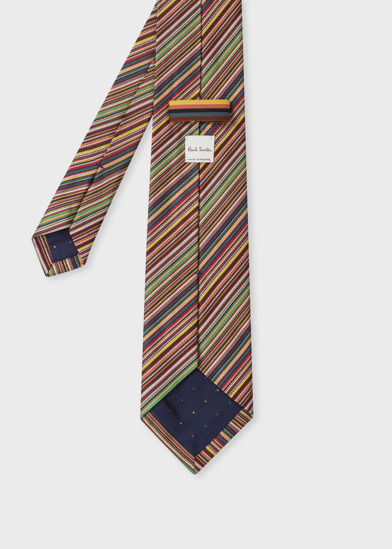 'Signature Stripe' Silk Tie & Circle Cufflinks Gift Set 3