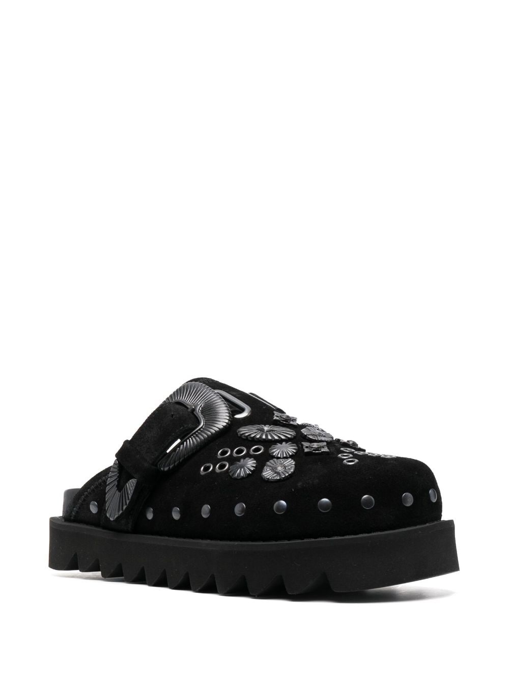 Sabot metal suede mules - 2