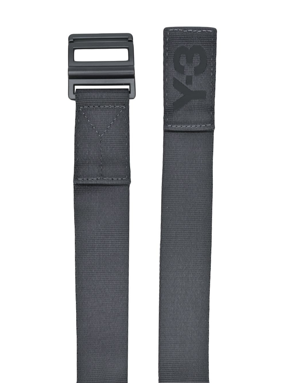 logo print woven belt - 2