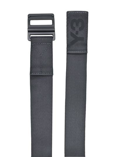 Y-3 logo print woven belt outlook