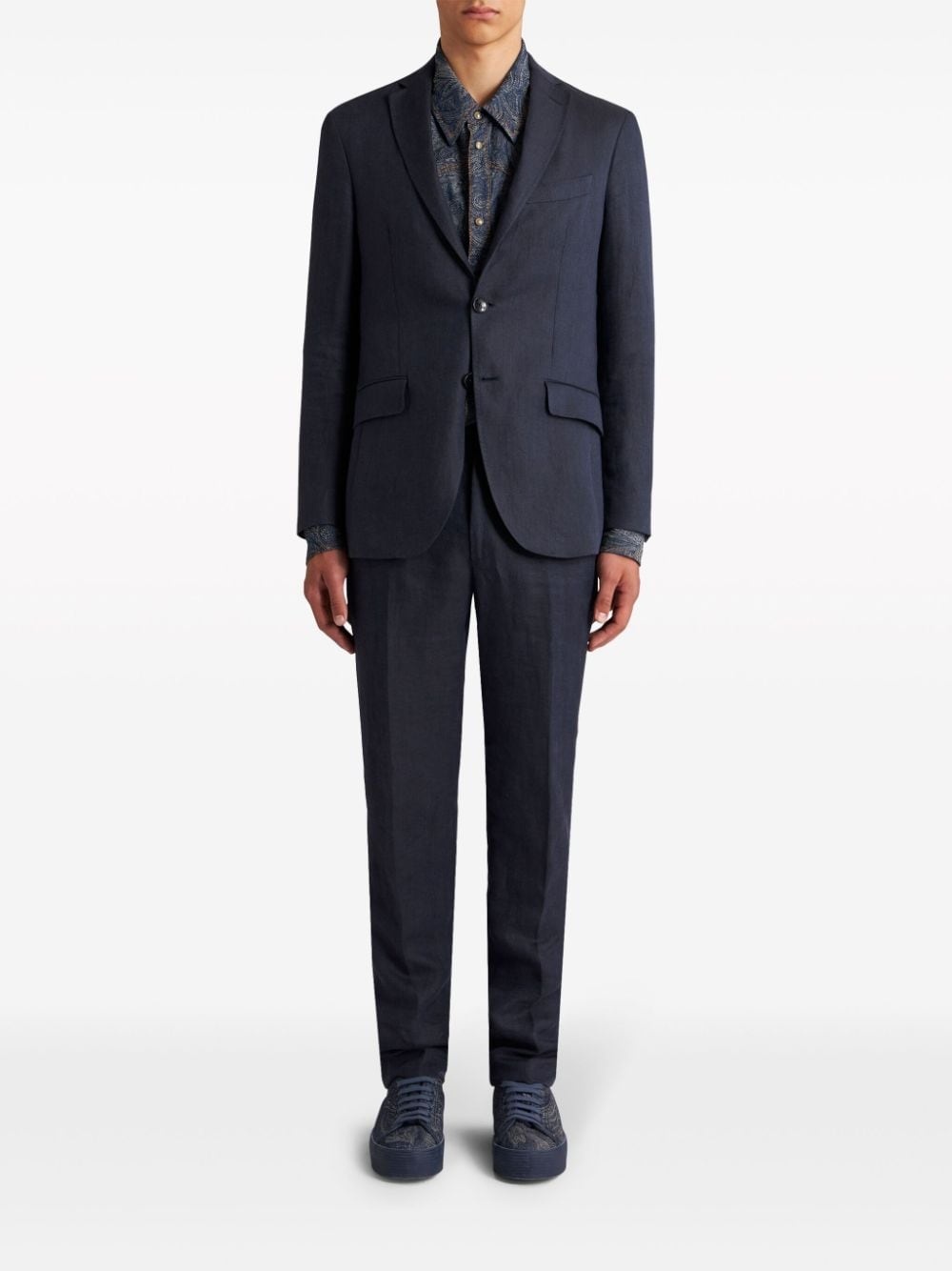 single-breasted wool blazer - 2