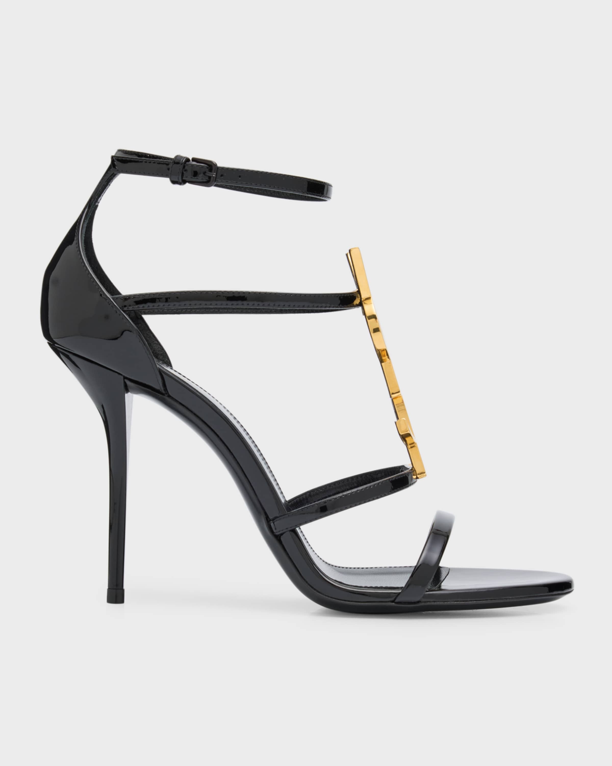 Sandals Neiman Marcus Saint Laurent Shoes Ysl Logo Neiman - Main Image