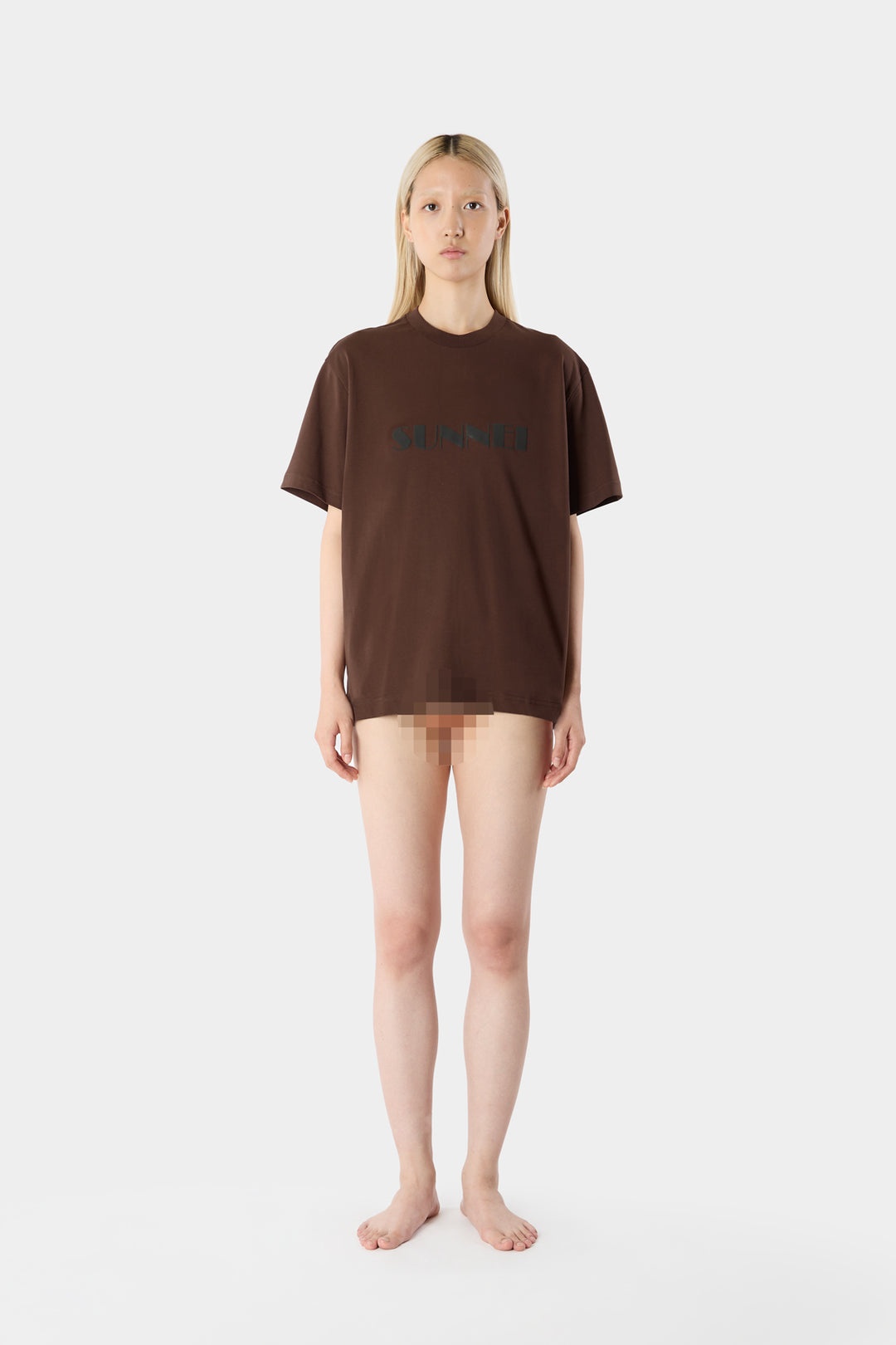 BIG LOGO T-SHIRT / brown - 6