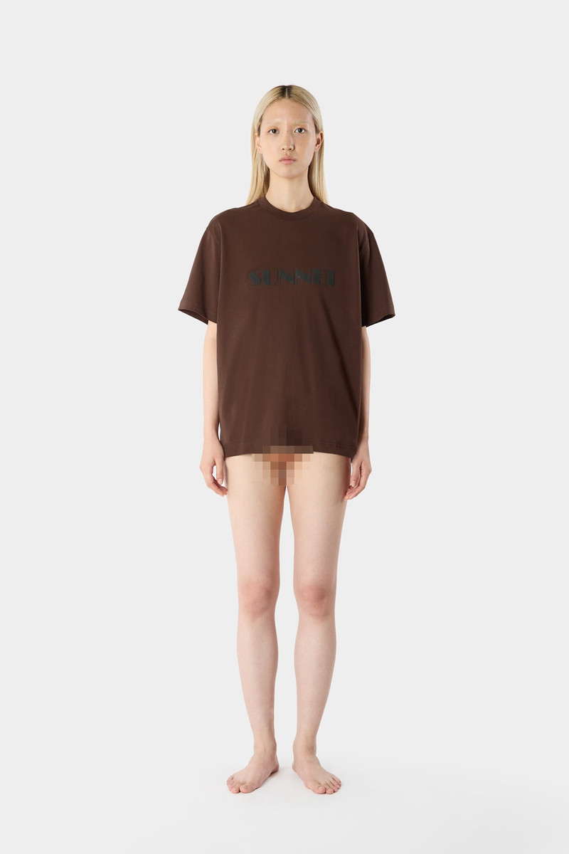 BIG LOGO T-SHIRT / brown 6