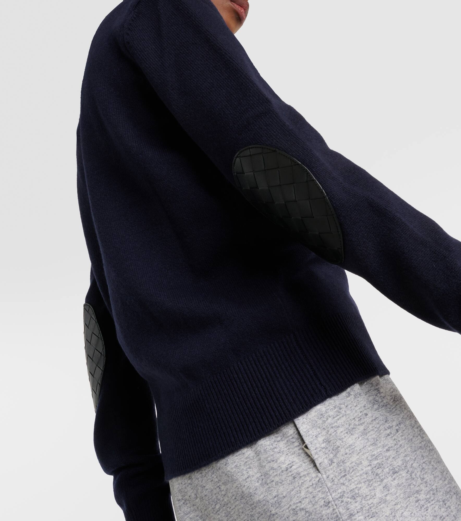 Cashmere and leather sweater - 6