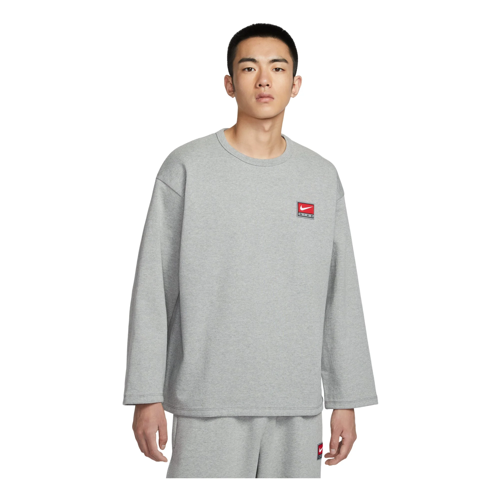 Nike Life Midweight T-Shirt 'Dark Grey Heather' IF1340-063 - 1