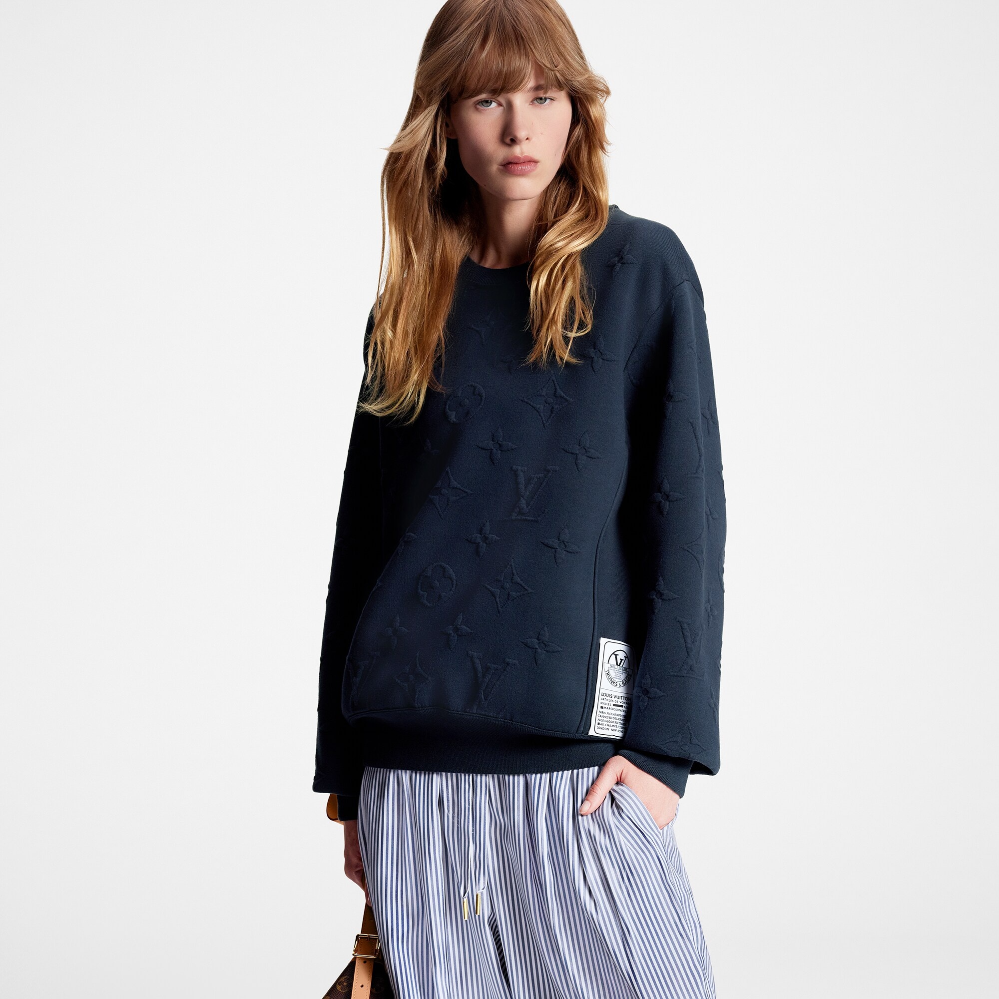 Ribbed Accent Sweater - 5