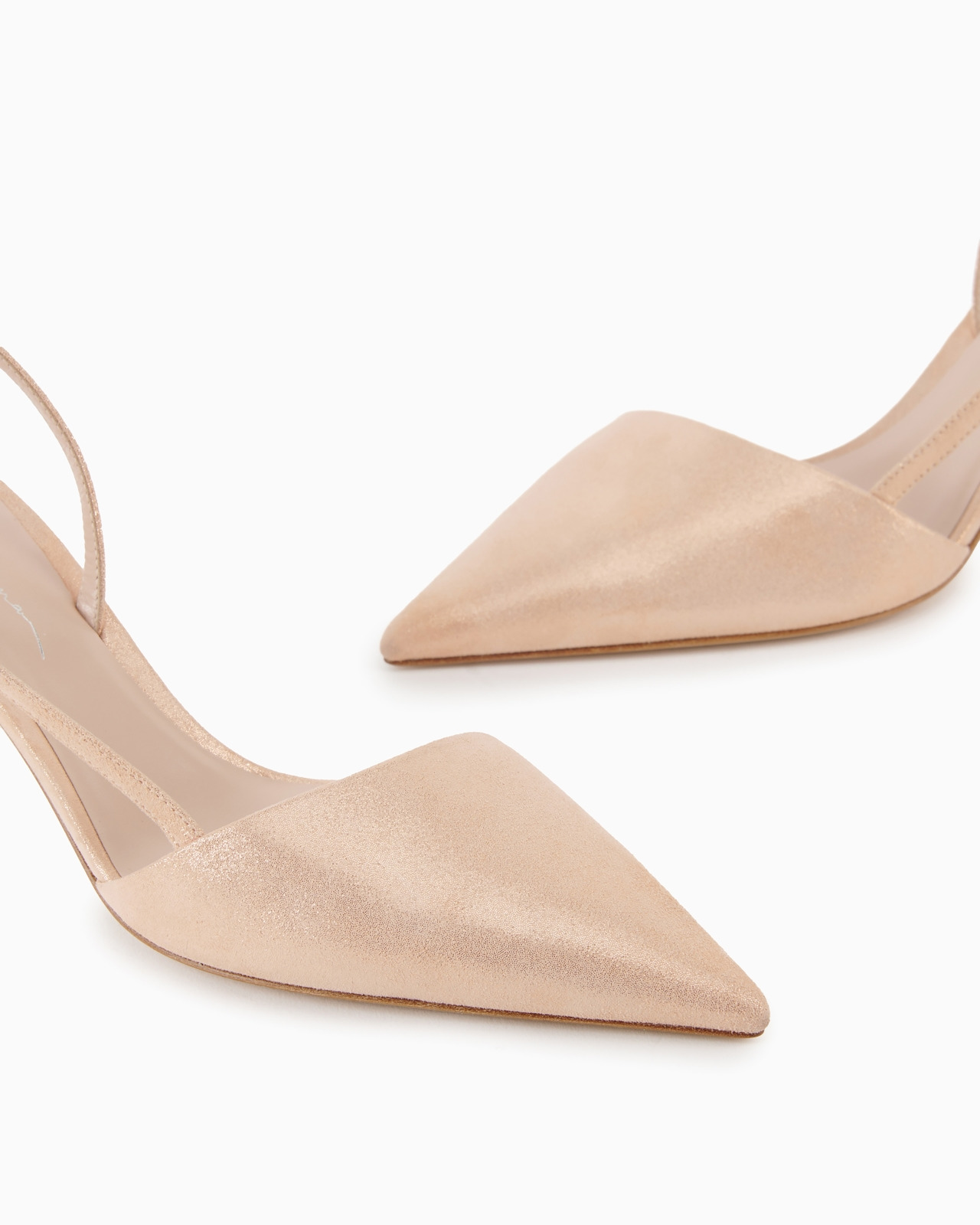 Laminated suede slingbacks - 5