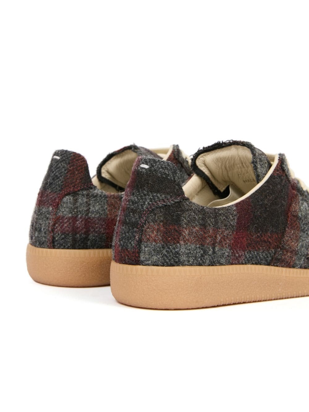 Replica check-pattern sneakers - 5