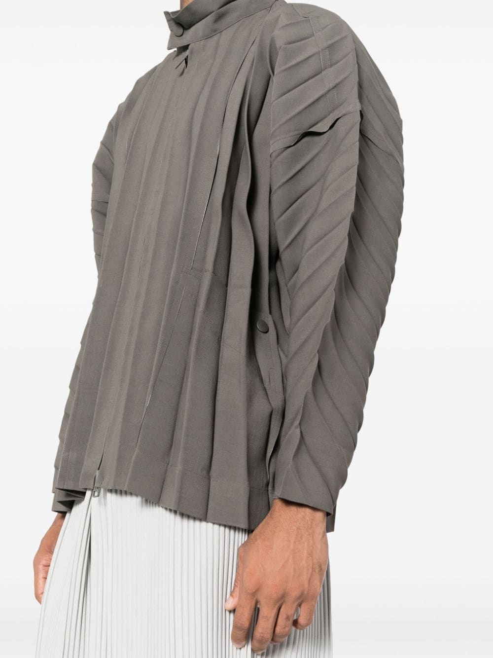 edge pleated jacket - 5