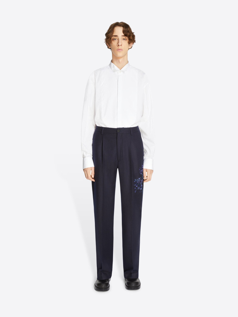 Dries Van Noten EMBROIDERED WOOL PANTS outlook