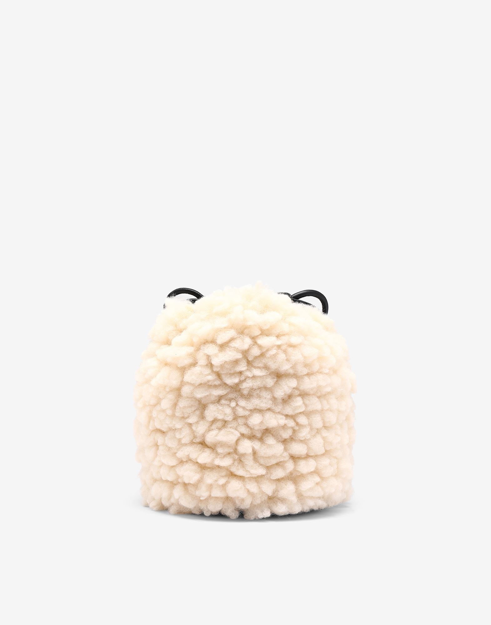 Faux shearling bucket bag - 3