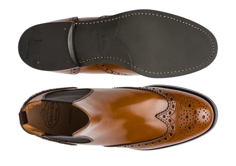 Ketsby wg
Polished Binder Brogue Chelsea Boot Sandalwood 3