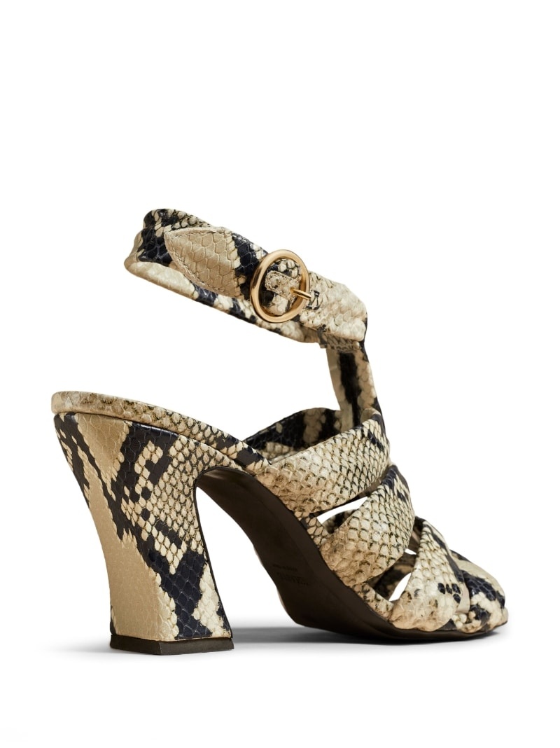 Perth snakeskin-print 80mm sandals - 3