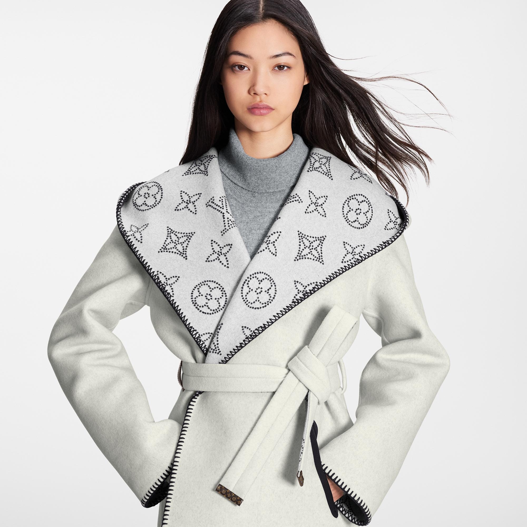 Reversible Mahina Monogram Wrap Coat - 5