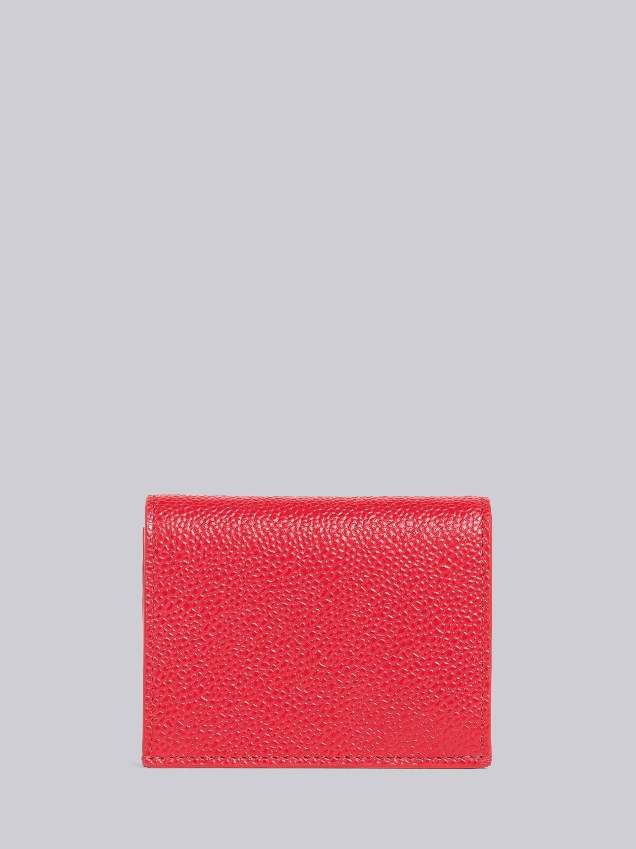 Pebble Grain Leather Anchor Double Card Holder - 4