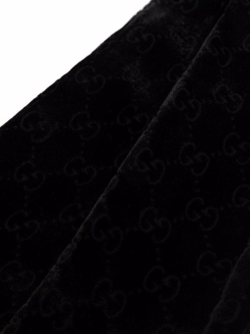 monogram-pattern fringed-edge scarf 3