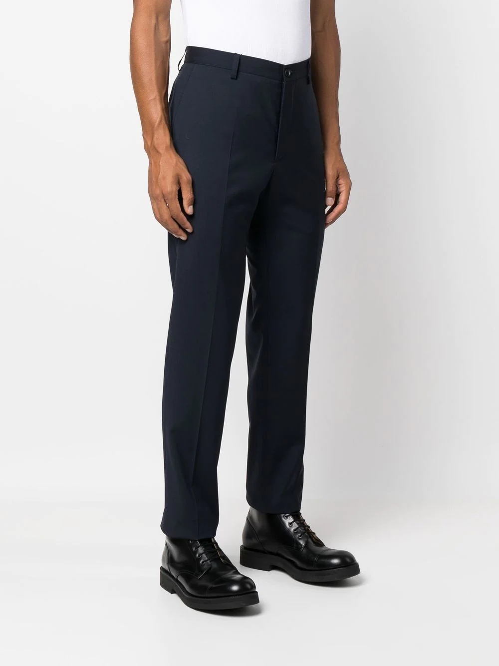 straight-leg virgin-wool trousers - 2