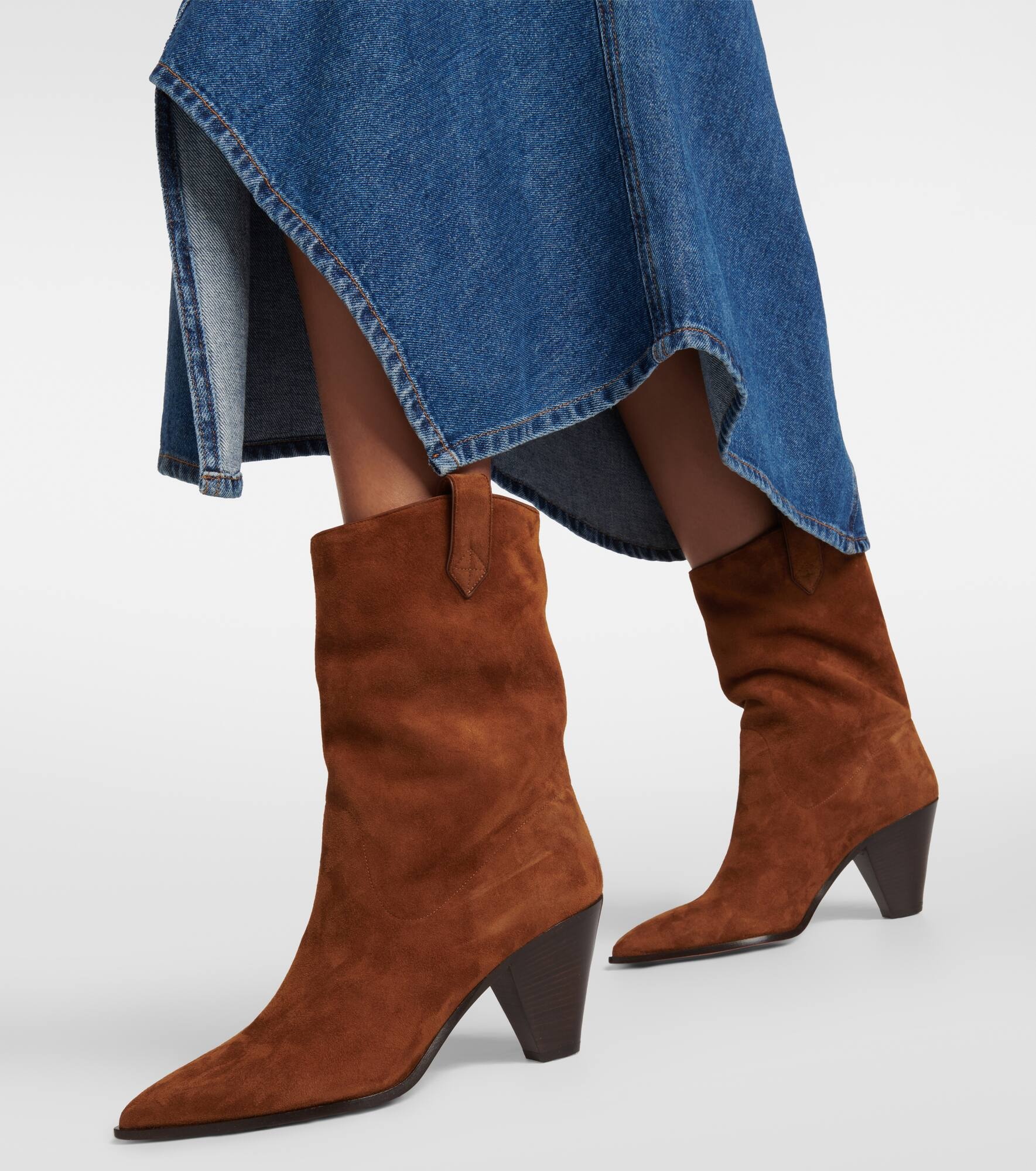 Boogie suede cowboy boots - 4