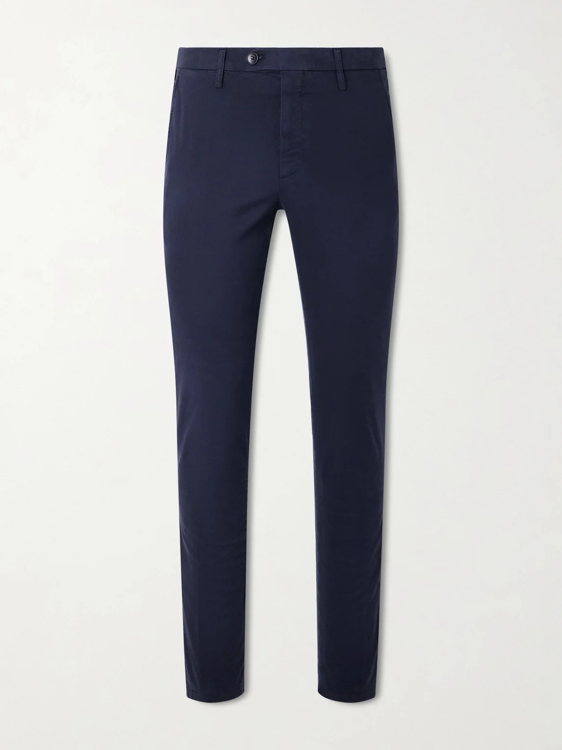 Slim-Fit Tapered Cotton-Blend Twill Chinos - 1