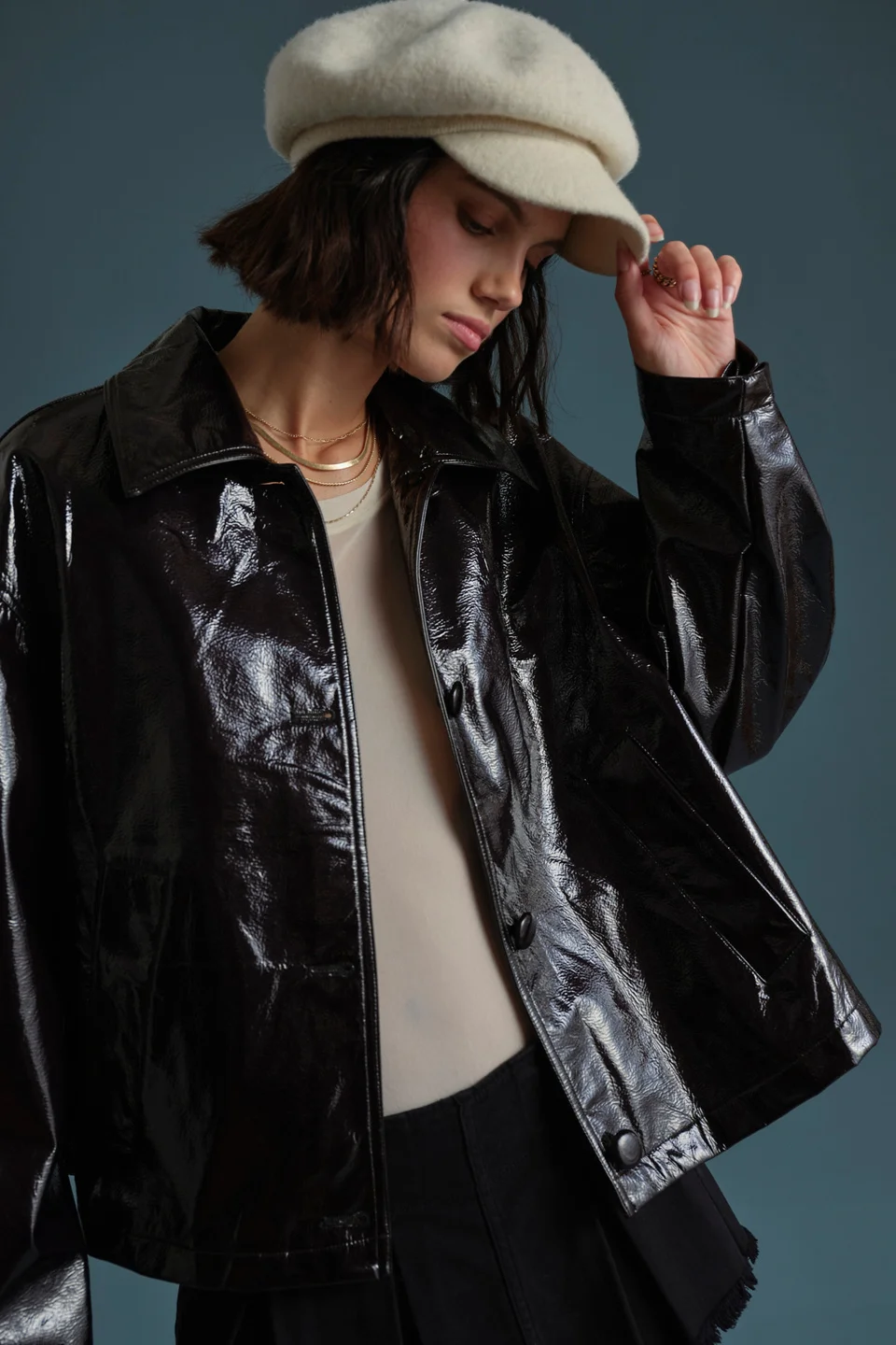 Phoebe Slouchy Lieutenant Cap - 1