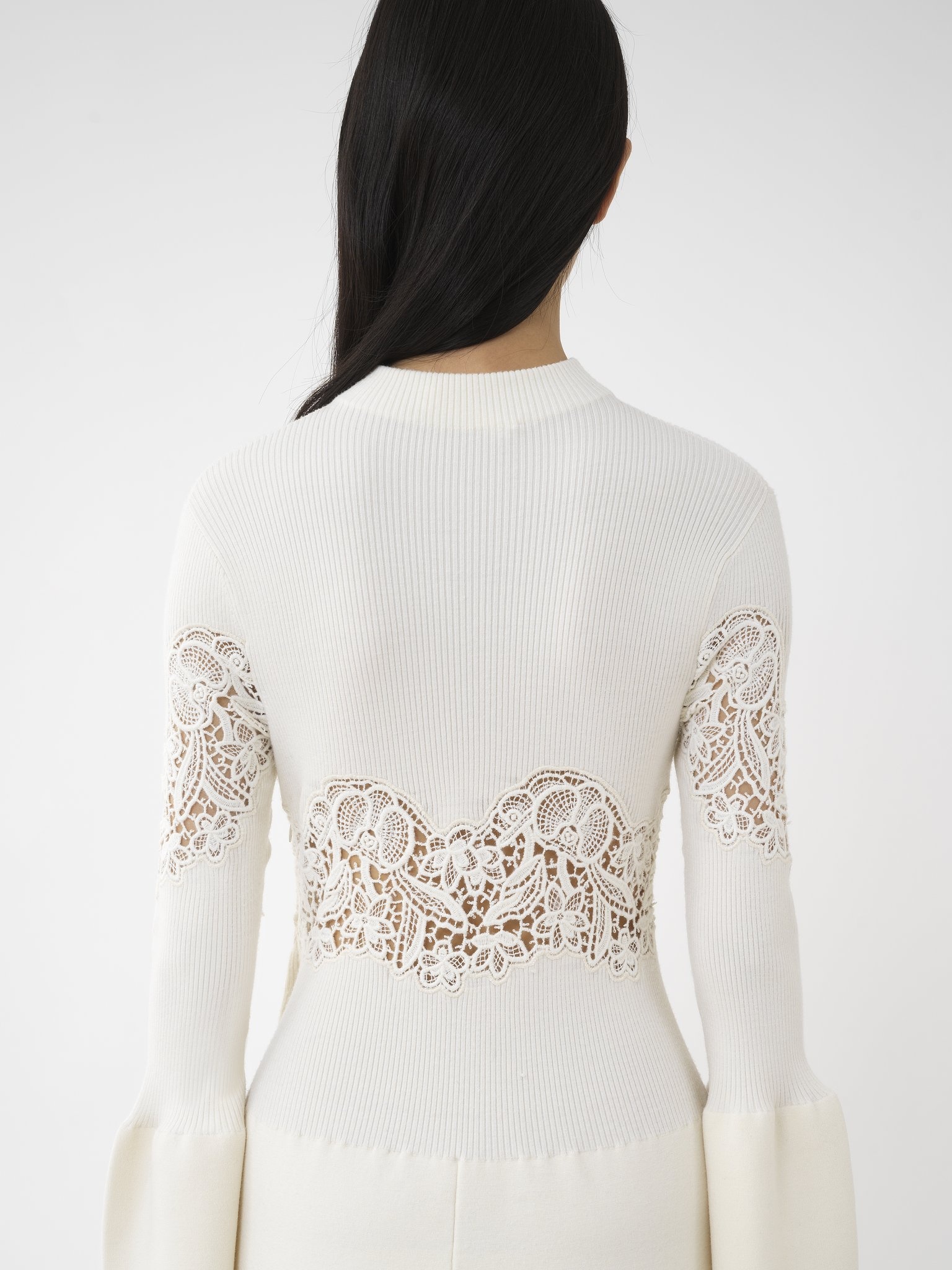 FITTED BELL-SLEEVE DRESS - 4