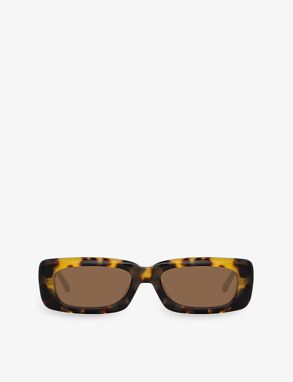 Linda Farrow x The Attico Mini Marfa rectangular-frame acetate sunglasses - 1