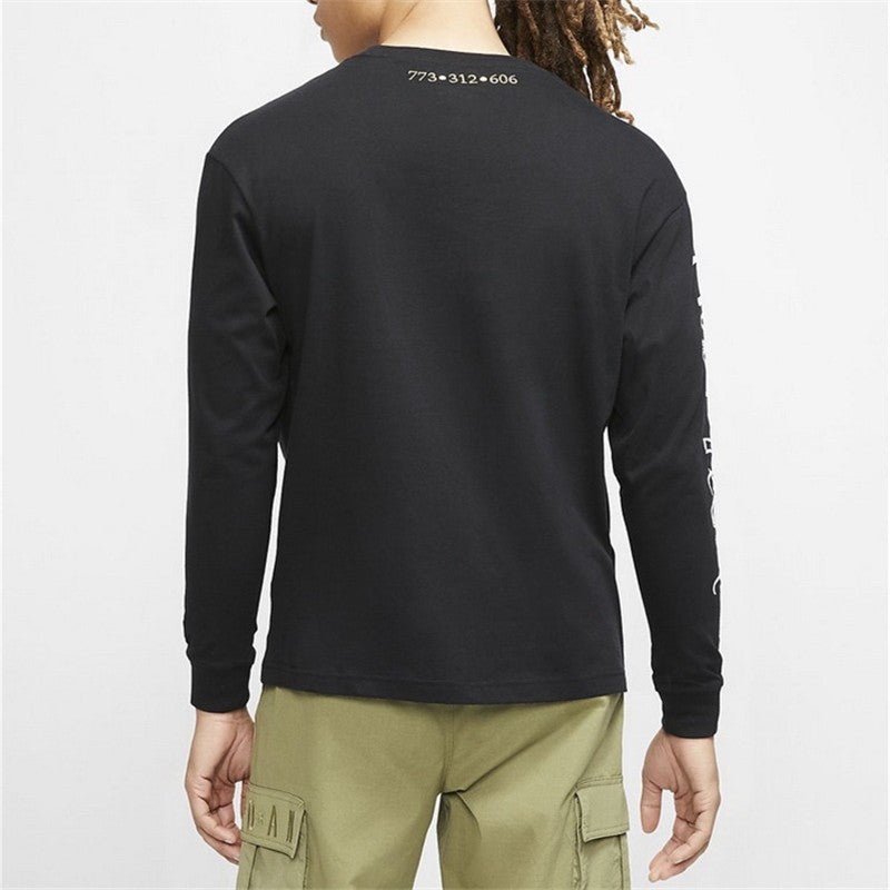 Air Jordan Casual Sports Pullover Round Neck Long Sleeves Black CW1138-010 - 3