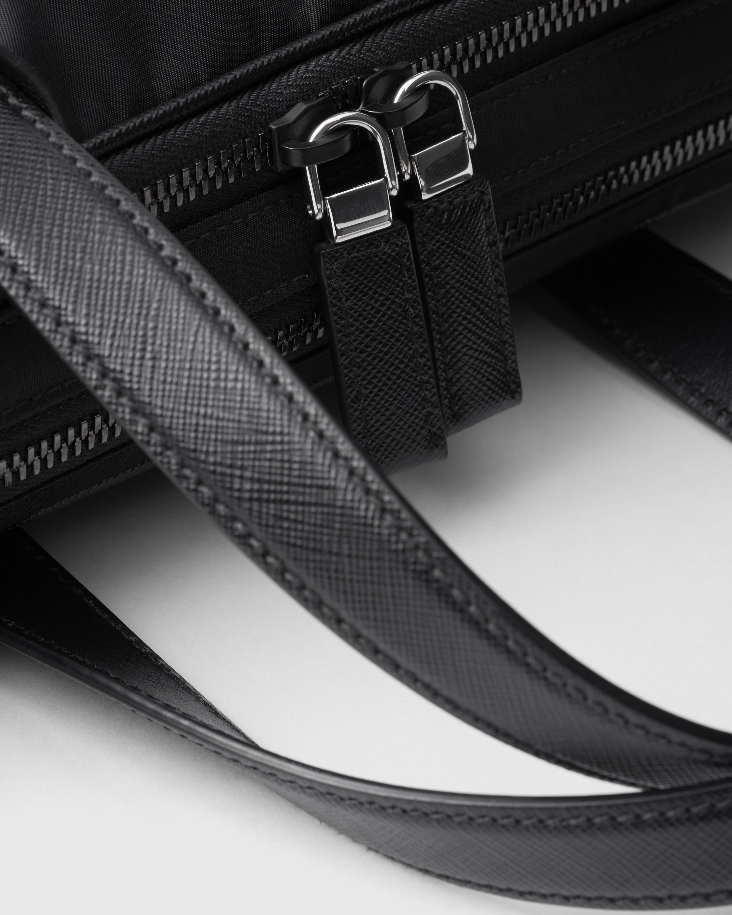 Re-Nylon and Saffiano leather briefcase - 5
