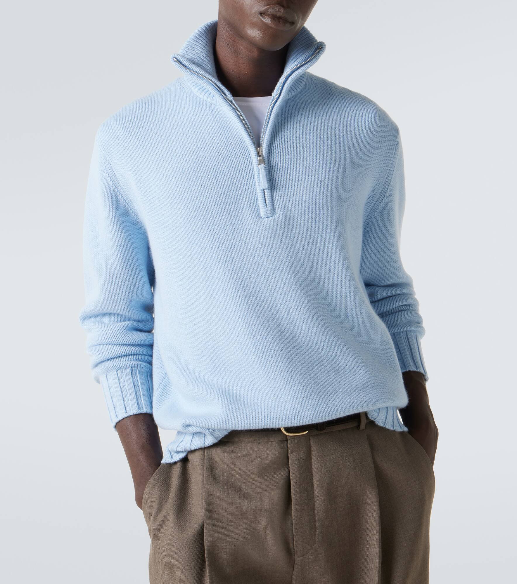 Cashmere half-zip sweater - 5
